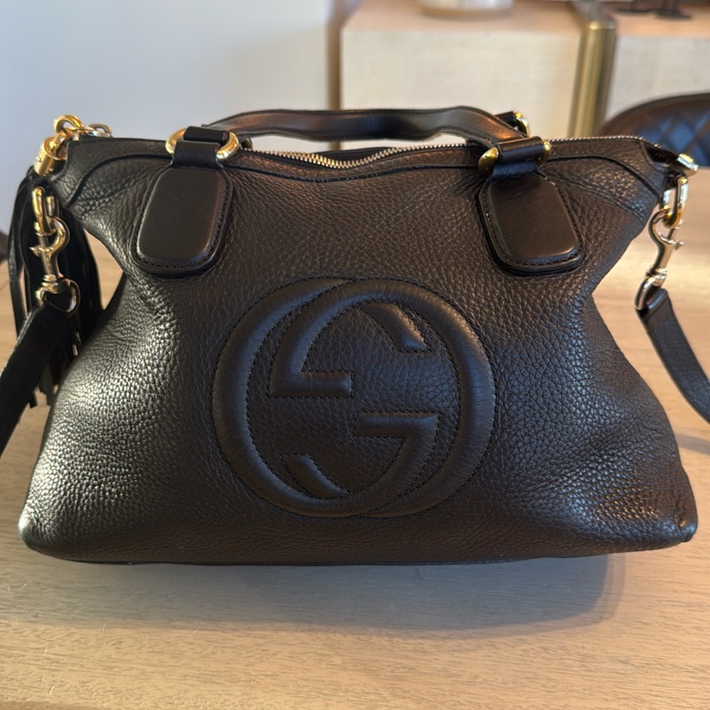 GUCCI Soho Tassel Bag - Gold Hardware